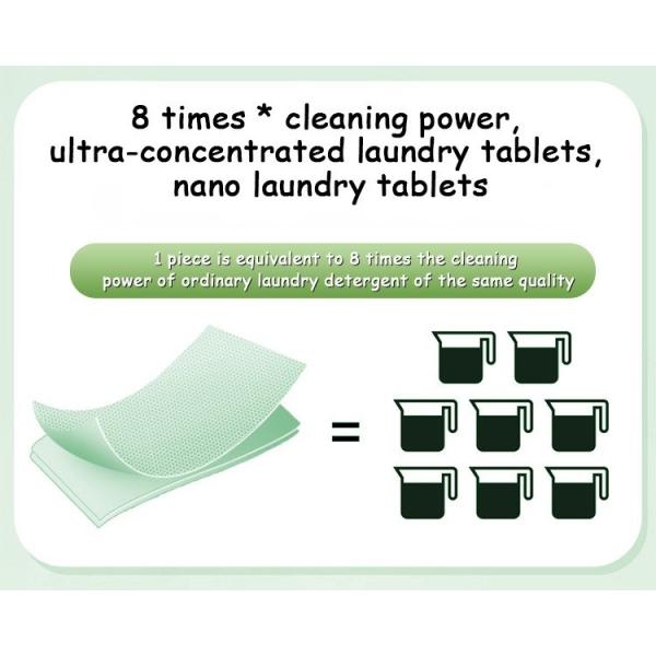 High Foam Laundry Detergent Sheets Eco Laundry Soap Sheets Customizable