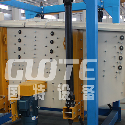 High Capacity Grading Separating Square Swing Vibrating Silica Sand Sieve Shaker Machine