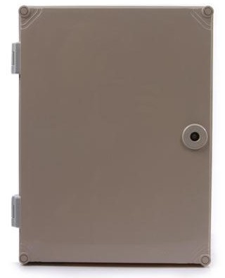 Grey Sealed Plastic Hinged Box , External Junction Box Long Life Span