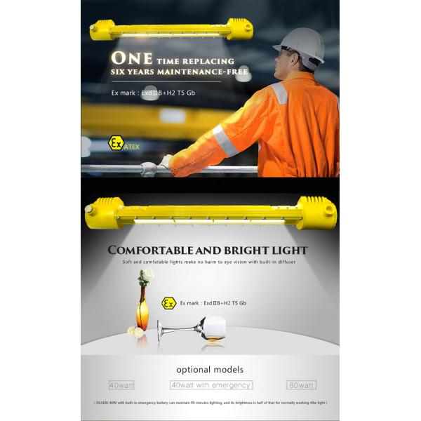 ATEX Approved LED Explosion-Proof Linear Lamp IP66 Waterproof Explosion Proof Flood Lights for Hazardous Areas