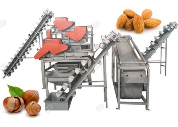 Cheap Hazelnut Almond Shell Cracking Machine Manual Henan GELGOOG Machinery 1000kg/H for sale