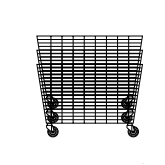 Metal Bin Chrome Color Welded Hotel Display Stand Cart Type