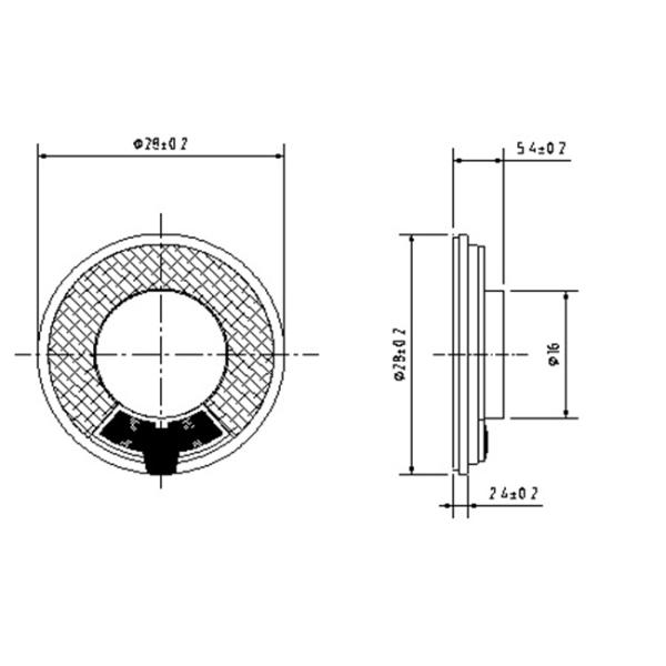 Reliable 28 Mm Precision Acoustics Subwoofer Headset Driver Metal Frame