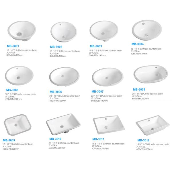 Under Counter Basin Under counter ceramic vanity wash basin MB-3011