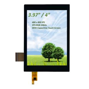 Quality PCAP TFT Display 4 Inch (3.97&quot;), 4 Inch TFT LCD SPI+RGB Interface IPS Capacitive Touch Screen wholesale
