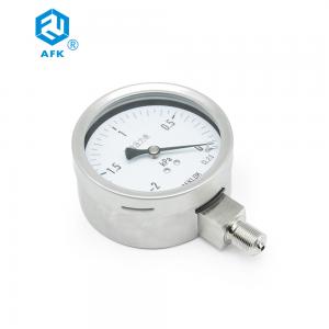 Quality Diaphragm Box Stainless Steel Pressure Gauge Low Pressure For Argon Gas wholesale