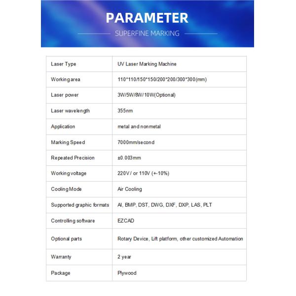 3W 5W 10W 15w Mini Portable Desktop Red Light Focusing System Color UV Laser Marking and Engraving Machine