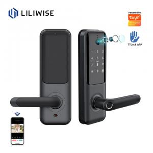 China Fingerprint Video Door Bell Lock Tuya Smart Door Lock With Camera on sale
