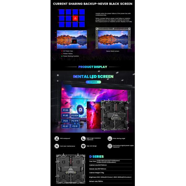 7680hz waterproof p1.56 p3.91 p2.6 p2.97 p2.604 p2.976 wall video stage rental led screen display