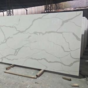 Quality Cut - To - Size Artificial Quartz Stone , White Quartz Kitchen Worktops wholesale