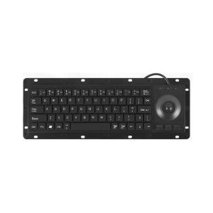 Quality Low-cost Rugged Panelmount Plastic Keyboard With Tiny Trackball and 68 Keys wholesale