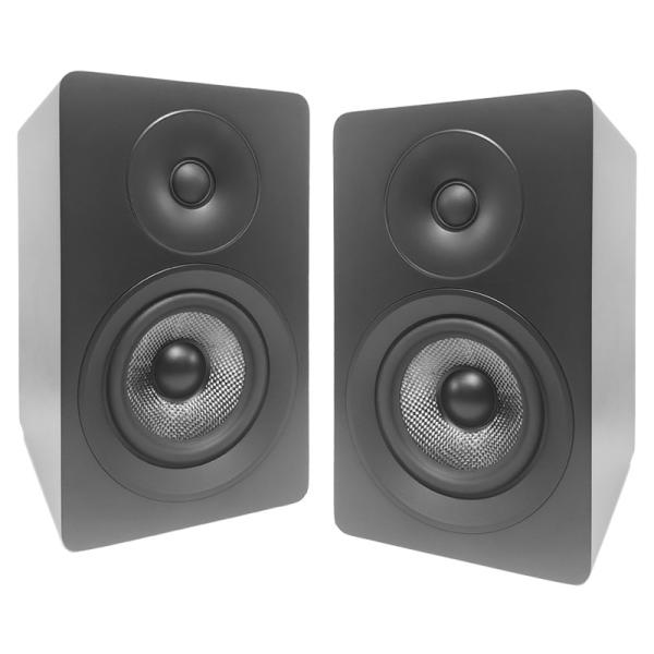 2 Way Stereo Passive Bookshelf Speakers With Bass Port Wooden Home Theater System Speakers