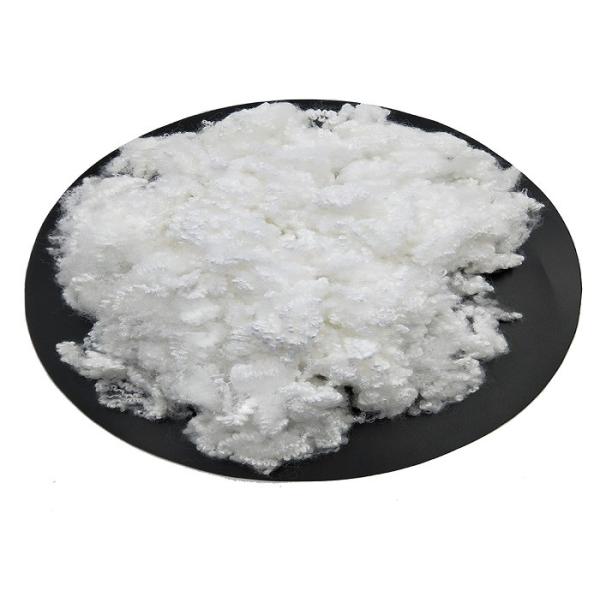 White HCS Hollow Conjugated Siliconized Polyester Fiber For Filling Sofa