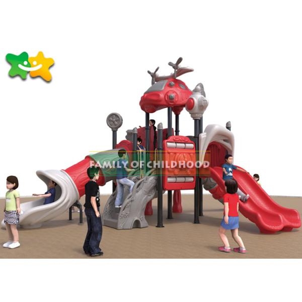 Funny Plastic Spiral Slide , Plastic Play Slides For Toddlers CAD Instruction Installation