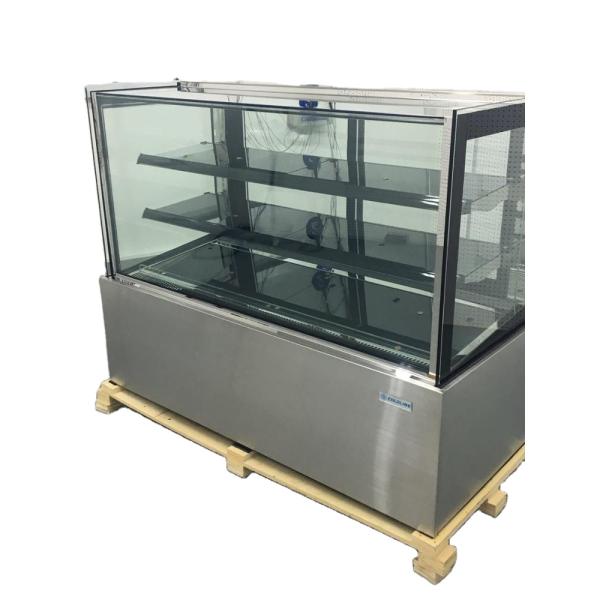Air cooling curved glass bakery display cabinet with CE/ETL