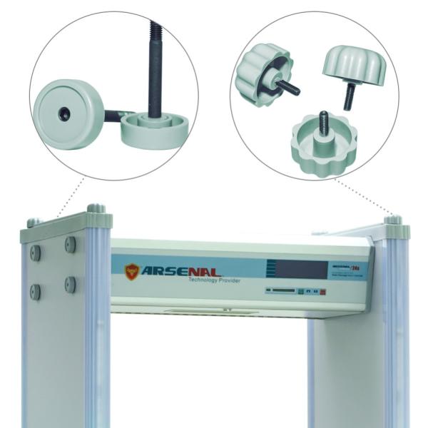 Government Building Inspection Walk Through Detector , Multi Zone Door Frame Metal Detector