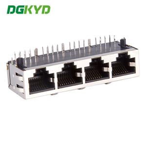 KRJ-405BNL RJ45 Multiple Port Connectors 100Mbps Integrated Filter Network