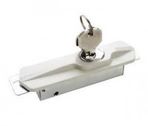 Quality Steel Cabinet Lock for Sliding Door White Color Panel Lock for Steel Enclosure wholesale