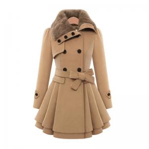 Quality                  Plus Size Women&prime;s Coats, Autumn Winter Ladies Trench Long Fur Puffer Girls Coat Jacket for Women              wholesale