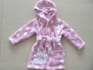 Quality baby girls dressing gowns,coral fleece bathrobes,clothing factory wholesale