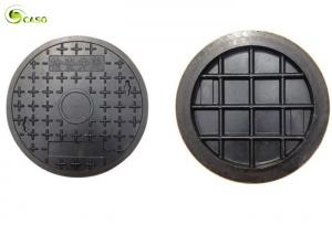 China Heavy Cast Iron Manhole Cover Round Composite Well Lid Rain Grate With Frame on sale