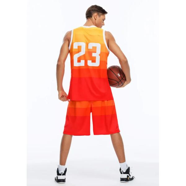 Heat Transfer Printing Whole Body Custom Style Basketball Clothes Set