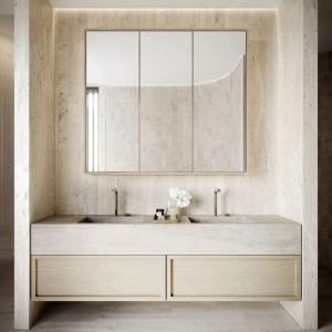 China Modern Stainless Steel Bathroom Vanity Cabinet Waterproof on sale