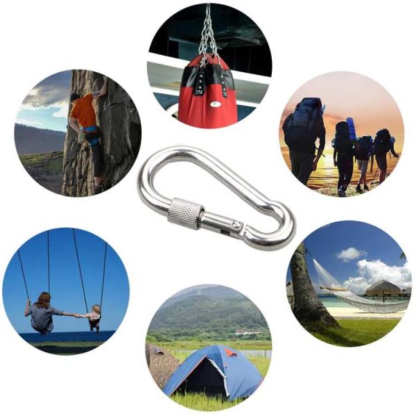 40mm Stainless Steel Carabiner Hook The Must-Have Accessory for Climbing Enthusiasts