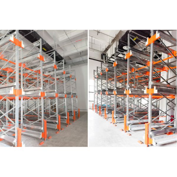 Two Way Radio Shuttle Racking Pallet Runner Rack System Explosive Proof Warehouse