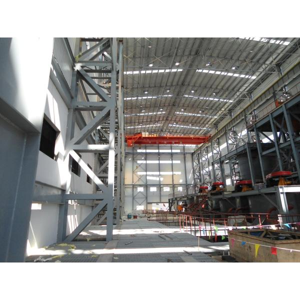 Light Steel Structure Workshop With Corrugated Steel Sheet Or Sandwich Panel Roofing