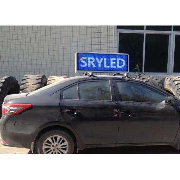 1R1G1B 3in1 Wireless LED Display 6500nits LED Mobile Billboard For Taxi