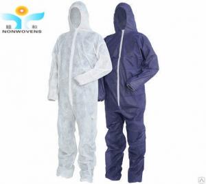 Quality White Non Woven Disposable Coverall Acid Proof Waterproof Disposable Isolation Coveralls wholesale