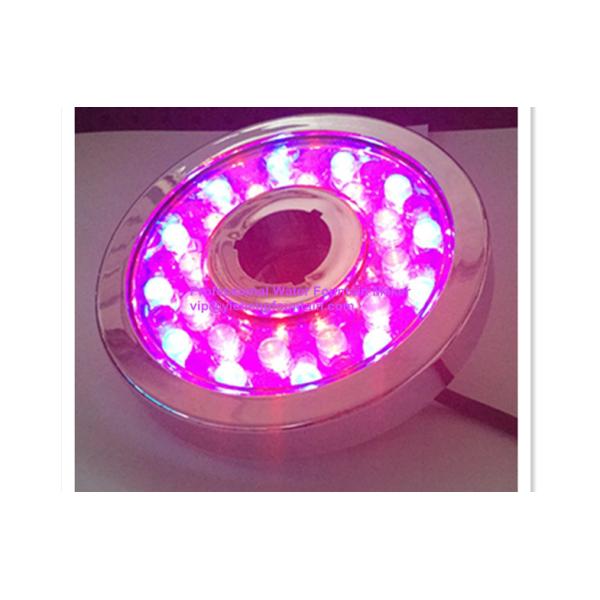 Donut Type 3.6W AC12V Underwater Led Fountain Lights Plastic With Chrome