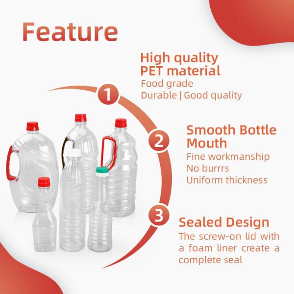 Food Grade Cylinder Plastic Condiment Bottles Screw On Lid For Seasonings / Condiments