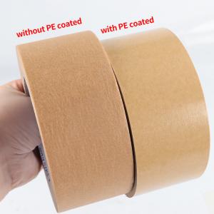 China Biodegradable Paper Parcel Tape Brown Gummed Tape For Packing Masking on sale