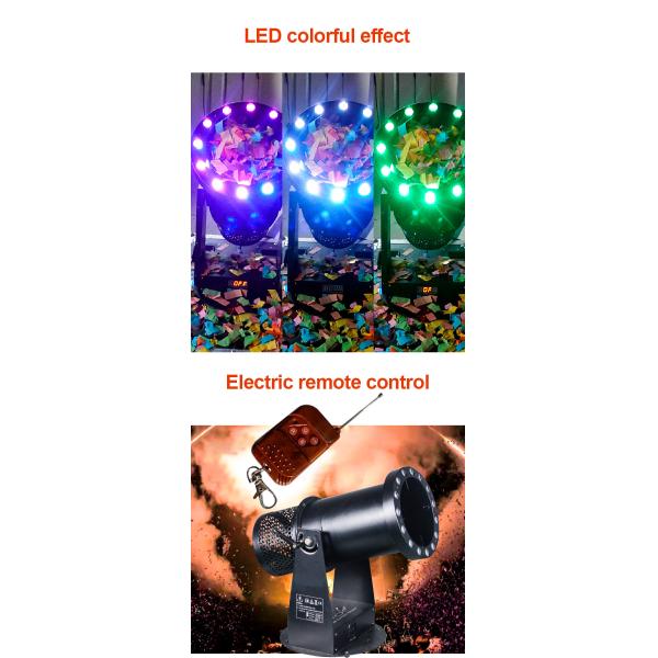 Hand Control Party Confetti Machine Confetti Cannon Co2 With Flight Case