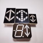 Custom Arrow 3 Digit Seven Segment LED Display For Elevator Position Indicator 0