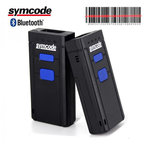 Cheap Mini Pocket Bluetooth Barcode Scanner / Laser Barcode Reader For Coffee Shops for sale