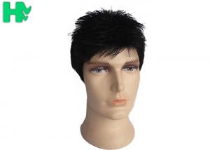 Quality Normal Lace Men Hair Wig 14 , Black Natural Looking Wigs For Men wholesale
