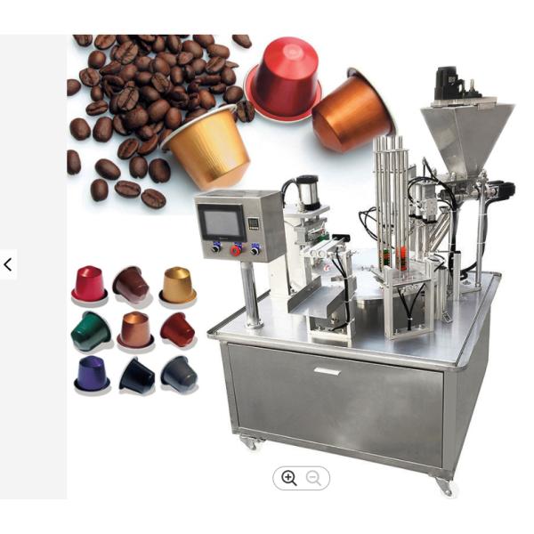 JS 20CC Rotary Cup Filling Sealing Machine Coffee Powder Filling