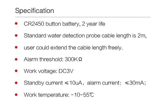 Wireless Water Datector
