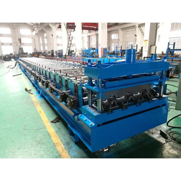 0.7-1.2mm Heavy Duty Steel Metal Deck Roll Forming Machine Gearbox Transmission