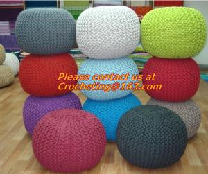 Quality knitted pouf ottoman, Knitted pouf, Straw Cushion Tatami Mat Cushion Pad Play Balcony Wind wholesale