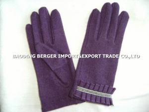 China Hot sell 2014,80%wool&20%nylon cashmere fashion ladies' glove,no lining on sale