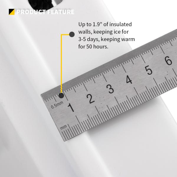 Medicine 75cm Medicine Picnic Cold Box 116QT Chest Cooler Box