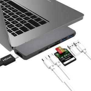 China 7 in 1 Type C Hub USB-C to 3 Port USB 3.0 Hub 1 Port HDM I USB C Hub with SD TF Card Reader on sale