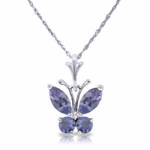 China Solitaire Pendant Angara Natural Tanzanite Necklace For Women Girls 14K on sale