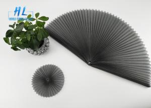 China Grey Color Folding Window Screen Net Water Proof Pleated Insect Screen Mesh on sale