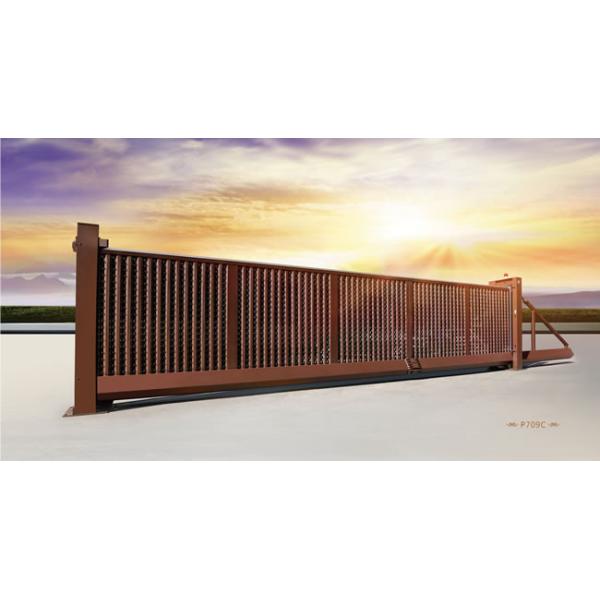 Quality Villa Security Galvanized Trackless Automatic Sliding Gates With Mesh / Partition wholesale