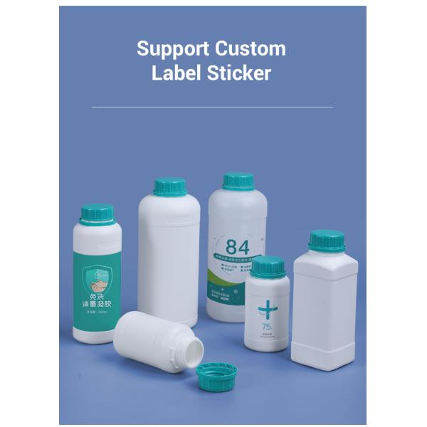 Food Grade Round 1 Liter Hdpe Bottle Plastic Sample Bottles For Agricultural Pesticide Packing